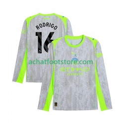 Maillot Manchester City Rodrigo Hernandez 16 3ème Tenue pour Homme 2025-2026 Manche Longue