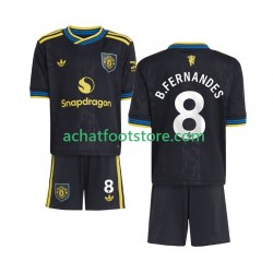 Maillot Manchester United Bruno Fernandes 8 3ème Tenue pour Enfant 2025-2026 Manche Courte