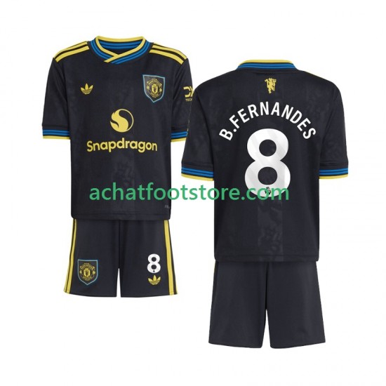 Maillot Manchester United Bruno Fernandes 8 3ème Tenue pour Enfant 2025-2026 Manche Courte