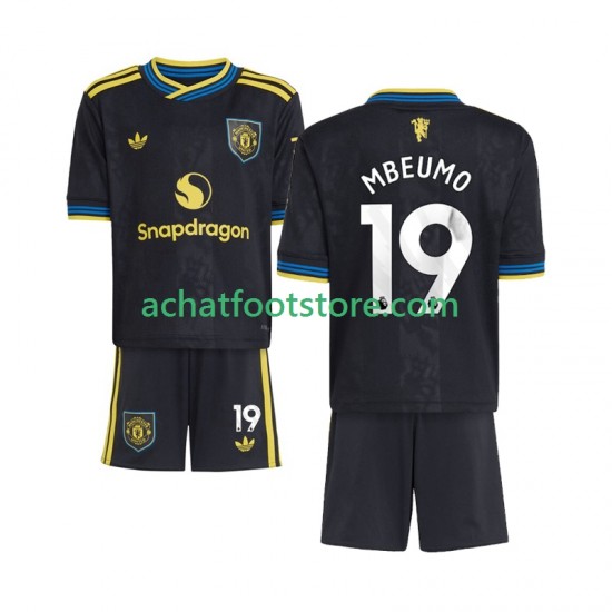 Maillot Manchester United Bryan Mbeumo 19 3ème Tenue pour Enfant 2025-2026 Manche Courte