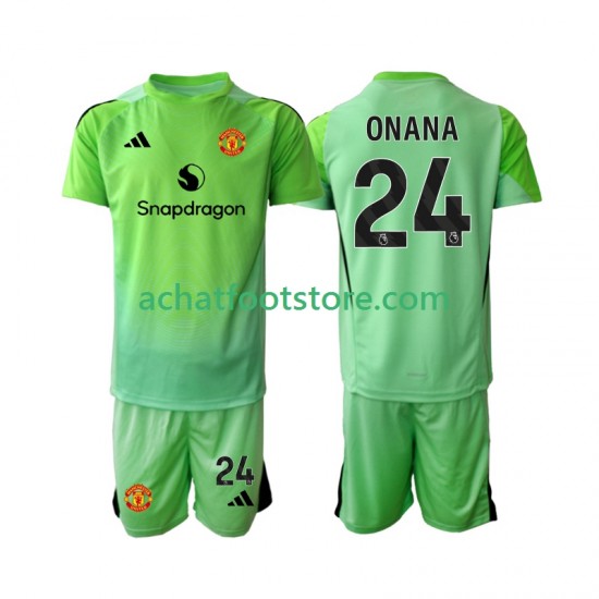 Maillot Manchester United Andre Onana 24 Gardien 4ème Tenue pour Enfant 2025-2026 Manche Courte
