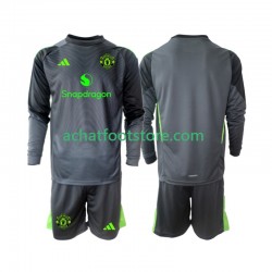 Maillot Manchester United Gardien Extérieur Tenue pour Enfant 2025-2026 Manche Longue