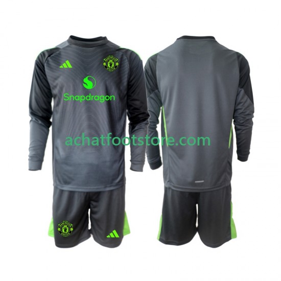 Maillot Manchester United Gardien Extérieur Tenue pour Enfant 2025-2026 Manche Longue