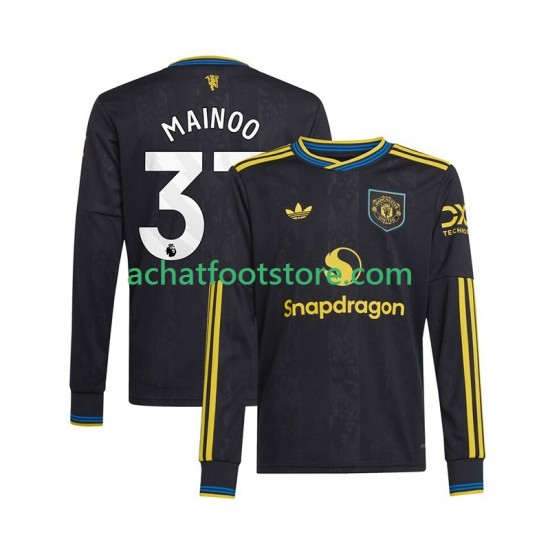 Maillot Manchester United Kobbie Mainoo 37 3ème Tenue pour Homme 2025-2026 Manche Longue
