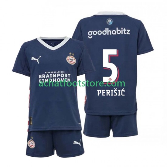 Maillot PSV Eindhoven Ivan Perisic 5 Extérieur Tenue pour Enfant 2025-2026 Manche Courte