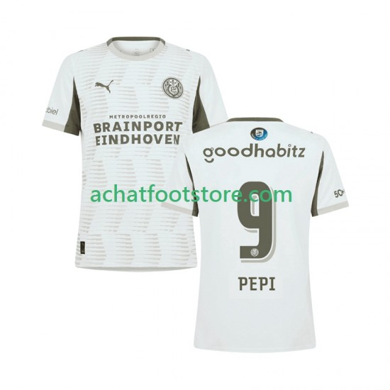 Maillot PSV Eindhoven Ricardo Pepi 9 3ème Tenue pour Homme 2025-2026 Manche Courte