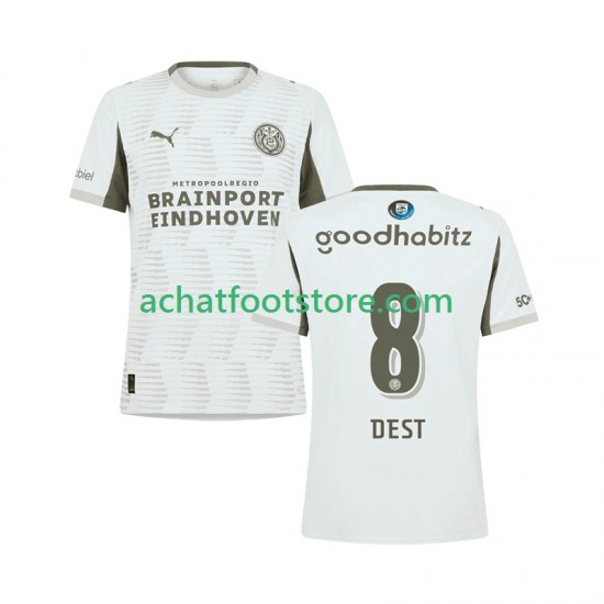 Maillot PSV Eindhoven Sergino Dest 8 3ème Tenue pour Homme 2025-2026 Manche Courte
