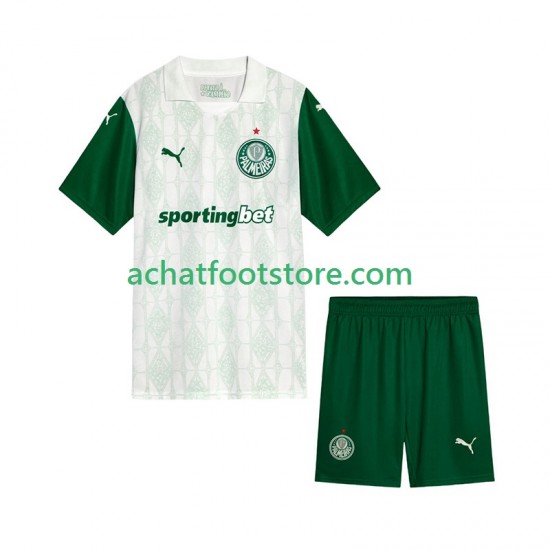 Maillot Palmeiras Extérieur Tenue pour Enfant 2025-2026 Manche Courte