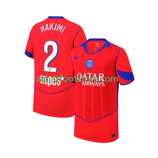 Maillot Paris Saint-Germain Achraf Hakimi 2 3ème Tenue pour Homme 2025-2026 Manche Courte