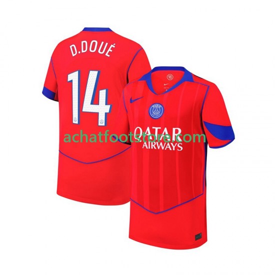 Maillot Paris Saint-Germain Desire Doue 14 3ème Tenue pour Homme 2025-2026 Manche Courte