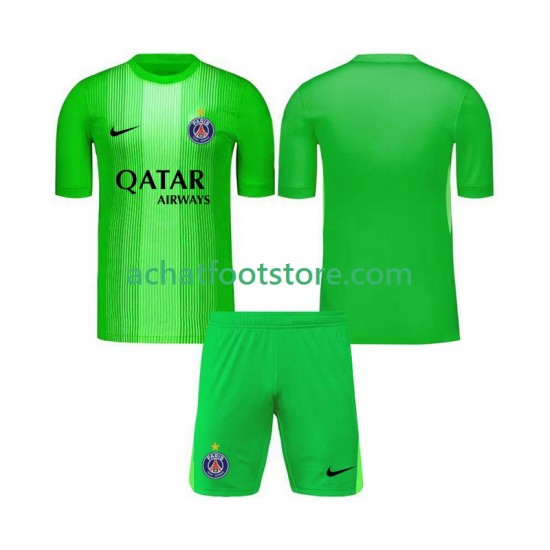 Maillot Paris Saint-Germain Gardien Extérieur Tenue pour Enfant 2025-2026 Manche Courte