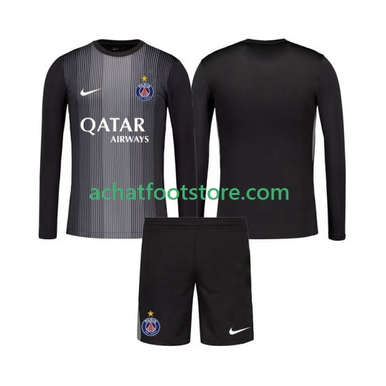 Maillot Paris Saint-Germain Gardien Domicile Tenue pour Enfant 2025-2026 Manche Longue