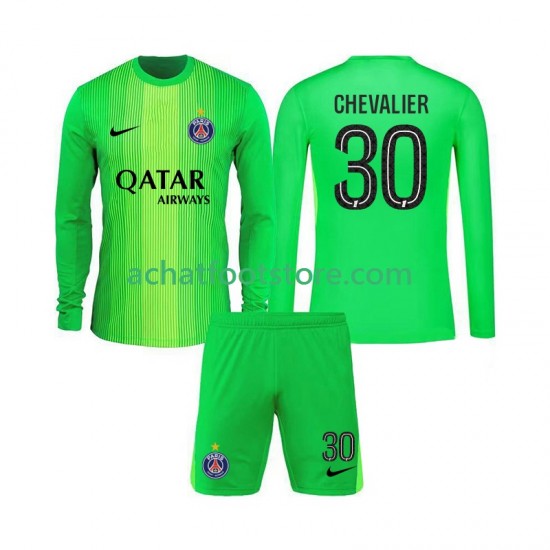 Maillot Paris Saint-Germain Lucas Chevalier 30 Gardien Extérieur Tenue pour Enfant 2025-2026 Manche Longue