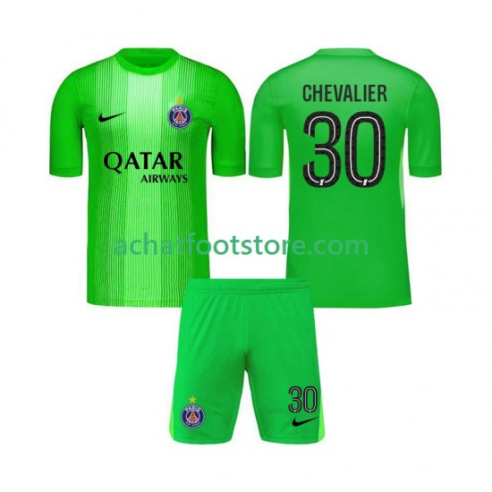 Maillot Paris Saint-Germain Lucas Chevalier 30 Gardien Extérieur Tenue pour Enfant 2025-2026 Manche Courte