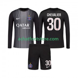 Maillot Paris Saint-Germain Lucas Chevalier 30 Gardien Domicile Tenue pour Enfant 2025-2026 Manche Longue
