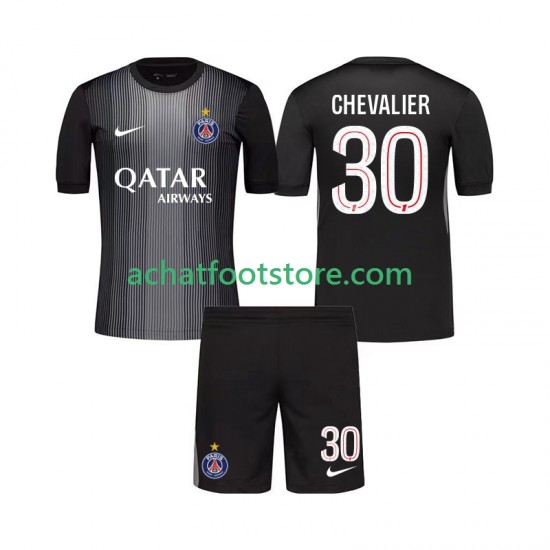 Maillot Paris Saint-Germain Lucas Chevalier 30 Gardien Domicile Tenue pour Enfant 2025-2026 Manche Courte