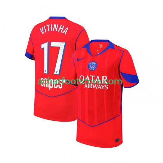 Maillot Paris Saint-Germain Khvicha Kvaratskhelia 7 3ème Tenue pour Enfant 2025-2026 Manche Courte