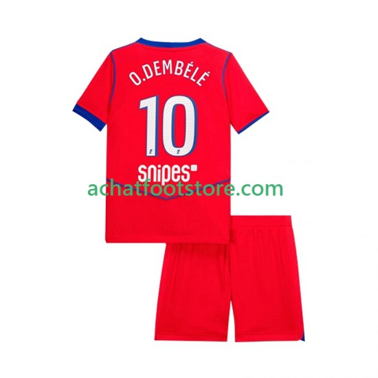 Maillot Paris Saint-Germain Ousmane Dembele 10 3ème Tenue pour Enfant 2025-2026 Manche Courte
