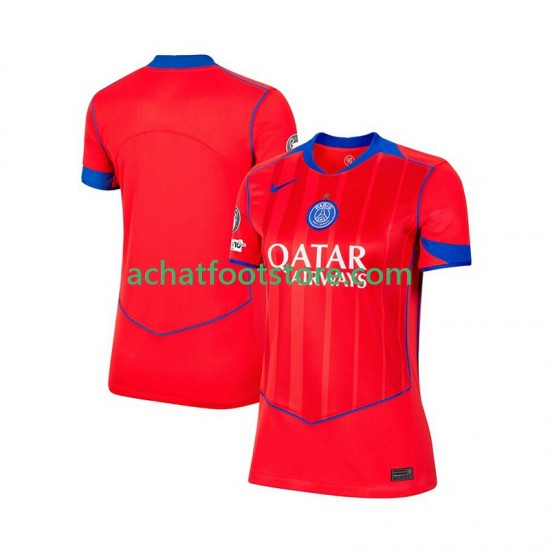 Maillot Paris Saint-Germain 3ème Tenue pour Femme 2025-2026 Manche Courte