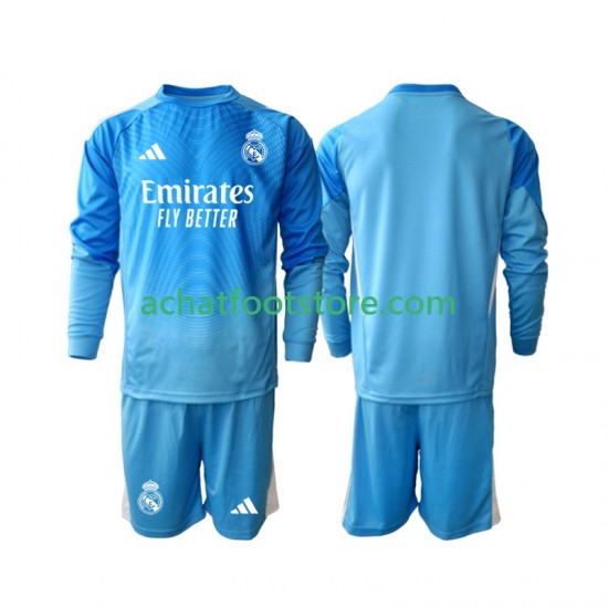 Maillot Real Madrid Gardien Domicile Tenue pour Enfant 2025-2026 Manche Longue