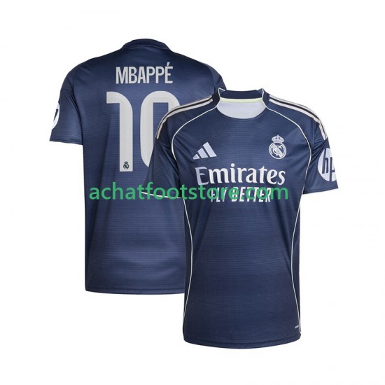 Maillot Real Madrid Mbappé Kylian 10 Extérieur Tenue pour Homme 2025-2026 Manche Courte