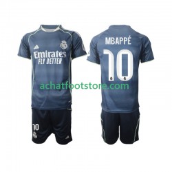 Maillot Real Madrid Mbappé Kylian 10 Extérieur Tenue pour Enfant 2025-2026 Manche Courte