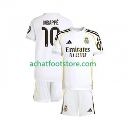Maillot Real Madrid Mbappé Kylian 10 Domicile Tenue pour Enfant 2025-2026 Manche Courte
