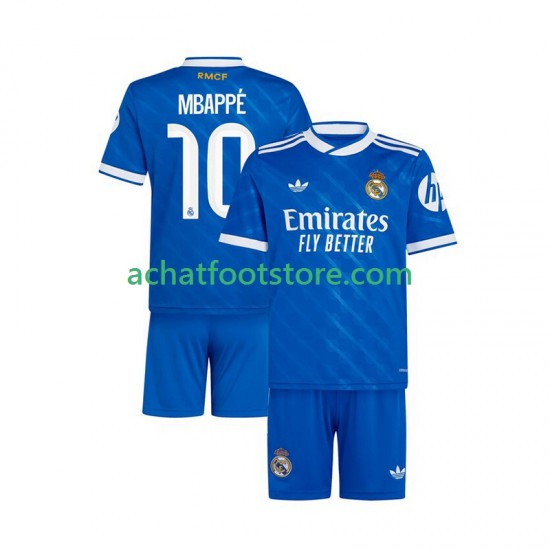 Maillot Real Madrid Mbappé Kylian 10 3ème Tenue pour Enfant 2025-2026 Manche Courte