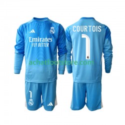 Maillot Real Madrid Thibaut Courtois 1 Domicile Tenue pour Enfant 2025-2026 Manche Longue