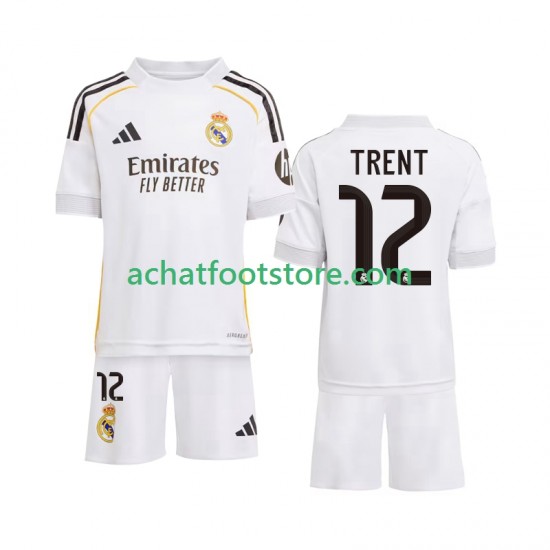 Maillot Real Madrid Trent Alexander-Arnold 12 Domicile Tenue pour Enfant 2025-2026 Manche Courte