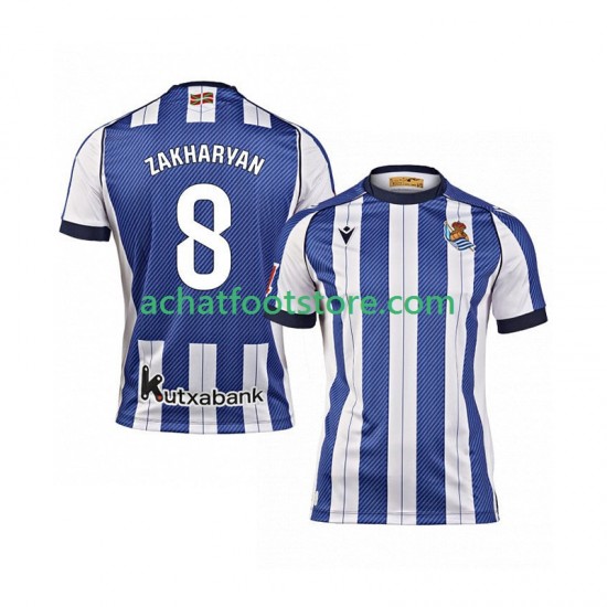 Maillot Real Sociedad Arsen Zakharyan 8 Domicile Tenue pour Homme 2025-2026 Manche Courte