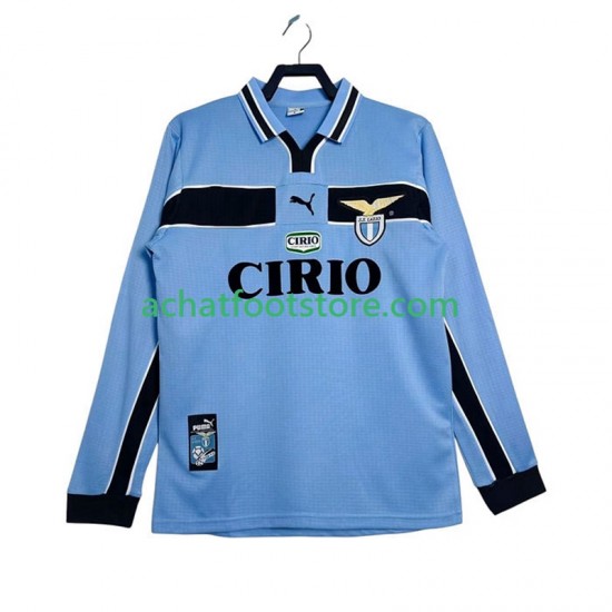 Maillot SS Lazio Rétro Domicile Tenue pour Homme 1988 2002 Manche Longue