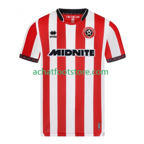 Maillot Sheffield United Domicile Tenue pour Homme 2025-2026 Manche Courte