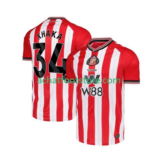 Maillot Sunderland Granit Xhaka 34 Domicile Tenue pour Homme 2025-2026 Manche Courte