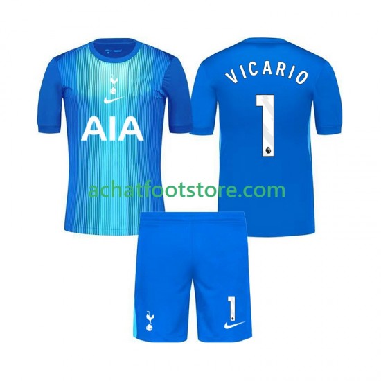 Maillot Tottenham Hotspur Guglielmo Vicario 1 Gardien Extérieur Tenue pour Enfant 2025-2026 Manche Courte