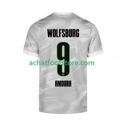Maillot VfL Wolfsburg Mohamed Amoura 9 Extérieur Tenue pour Homme 2025-2026 Manche Courte