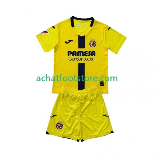 Maillot Villarreal CF Domicile Tenue pour Enfant 2025-2026 Manche Courte