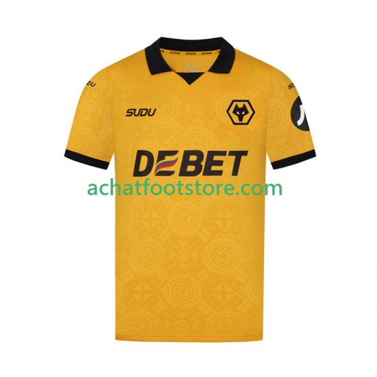 Maillot Wolverhampton Wanderers Domicile Tenue pour Homme 2025-2026 Manche Courte