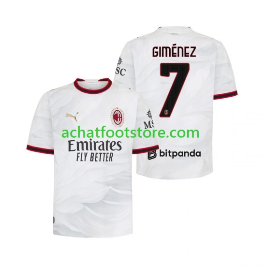 Maillot AC Milan Gimenez 7 Extérieur Tenue pour Homme 2026-2027 Manche Courte