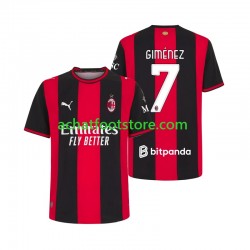 Maillot AC Milan Gimenez 7 Domicile Tenue pour Homme 2026-2027 Manche Courte