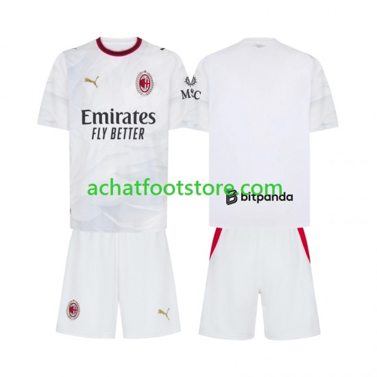 Maillot AC Milan Extérieur Tenue pour Enfant 2026-2027 Manche Courte