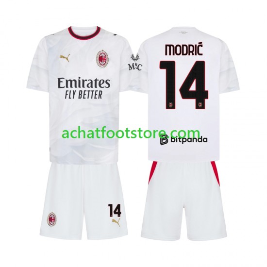 Maillot AC Milan Modrić Luka 14 Extérieur Tenue pour Enfant 2026-2027 Manche Courte