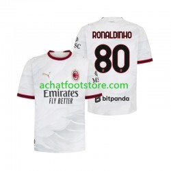 Maillot AC Milan Ronaldinho 80 Extérieur Tenue pour Homme 2026-2027 Manche Courte