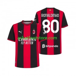 Maillot AC Milan Ronaldinho 80 Domicile Tenue pour Homme 2026-2027 Manche Courte