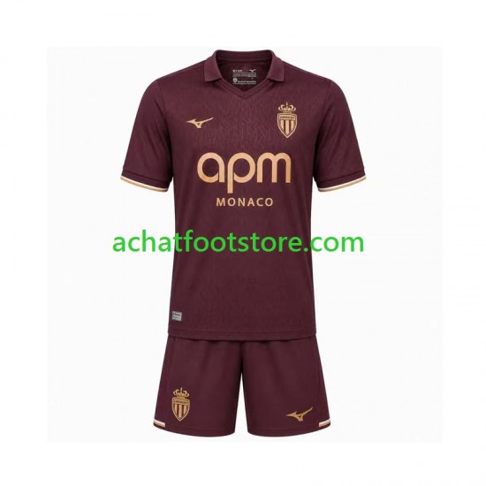 Maillot AS Monaco Extérieur Tenue pour Enfant 2026-2027 Manche Courte