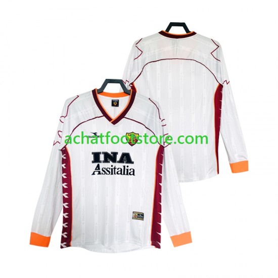 Maillot AS Rome Rétro Extérieur Tenue pour Homme 2002 2022 Manche Longue