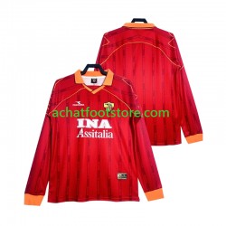 Maillot AS Rome Rétro Domicile Tenue pour Homme 2002 2022 Manche Longue