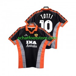 Maillot AS Rome Totti 10 Rétro 3ème Tenue pour Homme 1988 2002 Manche Courte