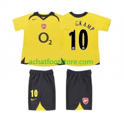 Maillot Arsenal BERGKAMP 10 Rétro Extérieur Tenue pour Enfant 1998 2006 Manche Courte