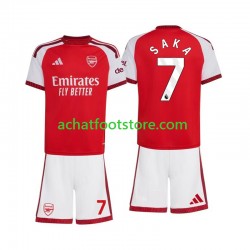 Maillot Arsenal Bukayo Saka 7 Domicile Tenue pour Enfant 2026-2027 Manche Courte